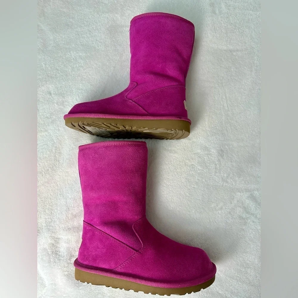 UGG Lil Sunshine Fuschia Pink Suede Boots Size 3